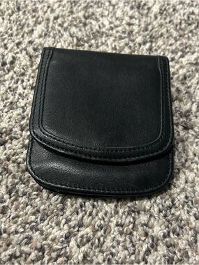 The Original Taxi Wallet Black Soft Leather Compact